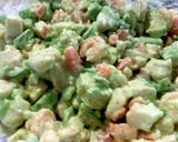 A picture of step 2 of avocado seafood cup.