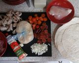 A picture of step 1 of My Crispy Mixed Grill Pizza Wrap Sandwich 😋.