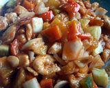 A picture of step 3 of Kanya's Sweet and Sour Chicken.