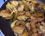 A picture of step 9 of Japanese sweet and sour Chicken with Vegetables.