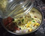 A picture of step 3 of Singhada Chaat.