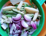 A picture of step 1 of Ivy Gourd and Potato sabji.