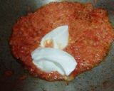 A picture of step 4 of Arbi Masala Curry in curd.