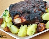 Mézes-mustáros oldalas recept fázis 4 fotója