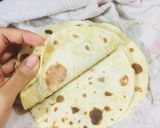 Hình bước làm 1 của món Gỏi bò ớt chuông, potato flatbread