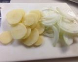 A picture of step 1 of Heart-warming Chinese Cabbage and Potato Potage.