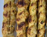 A picture of step 6 of Chicken Seekh kabab.