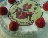 A picture of step 8 of Character Cake (Chocolate Decoration Plate) Kitty.