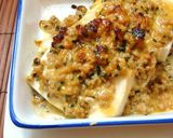 A picture of step 4 of Our Nursery School's Tofu & Ground Meat Miso Au Gratin.