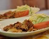 A picture of step 7 of Refreshing Pork and Ginger Stir Fry♪.