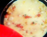 A picture of step 12 of Spanish omelet#Endofyearchallenge.