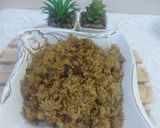 A picture of step 5 of Jaggery rice /gur waly rice.