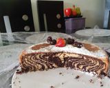 Foto del paso 2 de la receta: Torta cebra de chocolate y vainilla