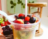 A picture of step 5 of Rainbow Fruit Salad.
