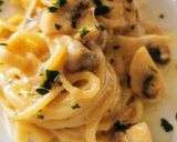 Foto del paso 4 de la receta Espaguetis con Champiñones a la crema