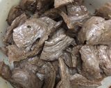 Hình bước làm 2 của món Canh kim chi thịt bò chay