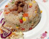 รูปขั้นตอนการทำที่ 1 ของ ข้าวผัดหมูแดดเดียวพริกขี้หนู