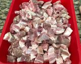 A picture of step 2 of Grandma’s Famous Menudo.