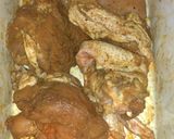 A picture of step 2 of Smokey Saudi chicken mandi.مندى بالدجج.