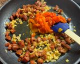 A picture of step 4 of Prosciutto wrapped pork fillet with chorizo stuffing.