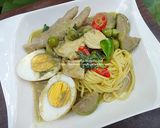 รูปขั้นตอนการทำที่ 5 ของ แกงเขียวหวานไก่กับไข่