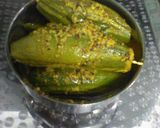 A picture of step 2 of Paneer stuffed pointed gourd.
