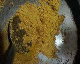 A picture of step 3 of Rava/sooji halwa.