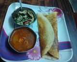 A picture of step 5 of Dosa with Sambar.