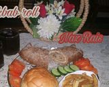 A picture of step 12 of Beef steam kabab roll.