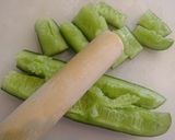 A picture of step 1 of Pounded Cucumber with Refreshing Pickled Plum and Miso Sauce.