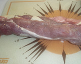 Foto del paso 5 de la receta: Solomillo de cerdo relleno y envuelto en hojaldre al horno