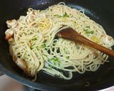Pas rețetă Spaghetti cu creveți, în sos de lămâie 3 fotografie