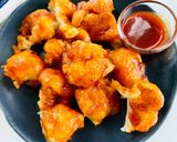 รูปขั้นตอนการทำที่ 3 ของ ดอกกะหล่ำอบซอสฮอทวิง🌶️🍅🍋Cauliflower Buffalo Wing🌶️🍅
