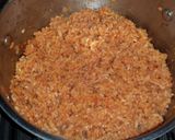 A picture of step 9 of Mexican Red Rice.