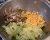 A picture of step 4 of Delicious Maitake Mushroom, Cabbage & Scrambled Egg Salad.