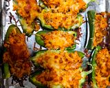 A picture of step 4 of Sausage Stuffed Jalapeno Poppers.