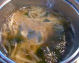 A picture of step 3 of Taiwanese Hot and Sour Soup Made with the Cooking Liquid.