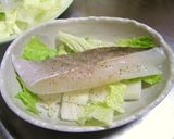 A picture of step 3 of Microwave-Steamed Cod and Chinese Cabbage.
