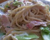 A picture of step 8 of Mushroom Sour Cream Spaghetti.