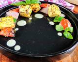 Paneer Tikka with Italian mix spice and Pesto yogurt dip recipe step 3 photo