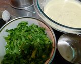 A picture of step 2 of Moong daal palak chilla.