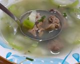 Hình bước làm 1 của món Canh bí xanh nấu lòng gà