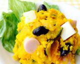 A picture of step 4 of Easily Made in the Microwave!! Kabocha Squash Salad.