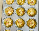 Foto del paso 3 de la receta: Muffins de jamón, verduras y queso