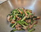 鹹豬肉炒青江菜的食譜步驟3照片