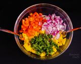 A picture of step 2 of Mango Salsa#Saladcontest.