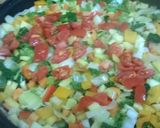 A picture of step 5 of Nasi goreng or savoury rice.
