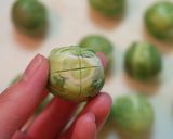 A picture of step 1 of Brussels Sprouts Meatballs with Mustard.
