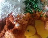 A picture of step 4 of Sig's Carrot Rosti with Garlic and Cress Dip.