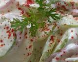 Creamy cucumber onion salad recipe step 4 photo
